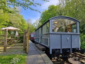 GWR Brake Van in a Victorian Railway Station